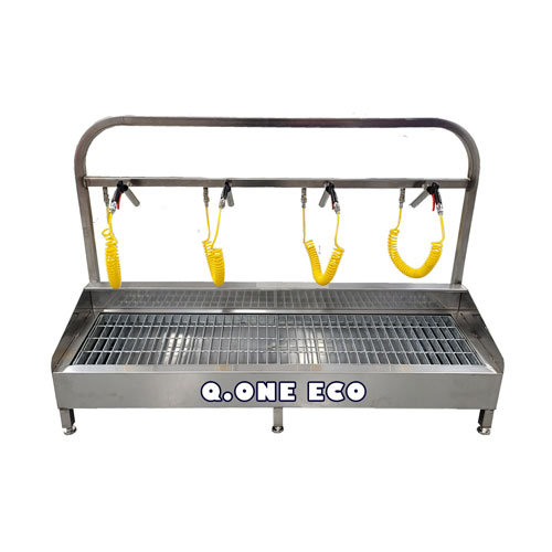 Q2-5 흙먼지 털이기4인용(SUS)-코일호스 1800*545*H1200 에어건4