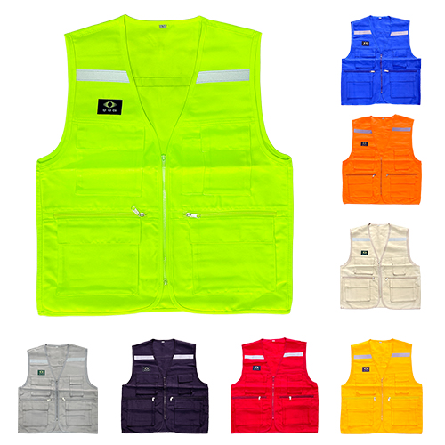 (TC) 안전조끼(천) / 10개입 곤색/3XL