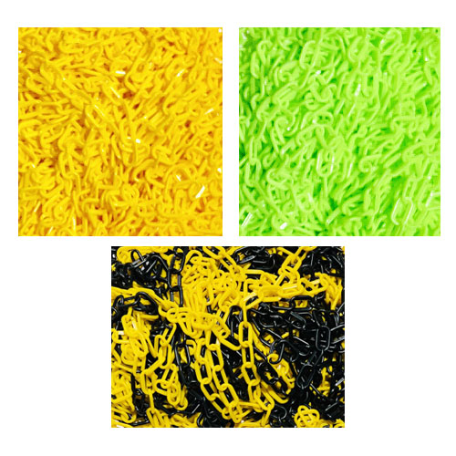 플라스틱체인 6mm 노랑색 / 50미터