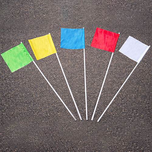 측량깃발 B형 흰색 / 15Φ*H1200