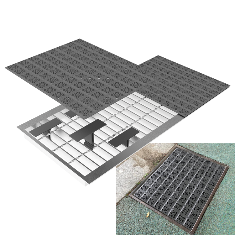 쓰레기유입방지 그레이팅덮개 200x500x6T / 소켓포함 주문제작