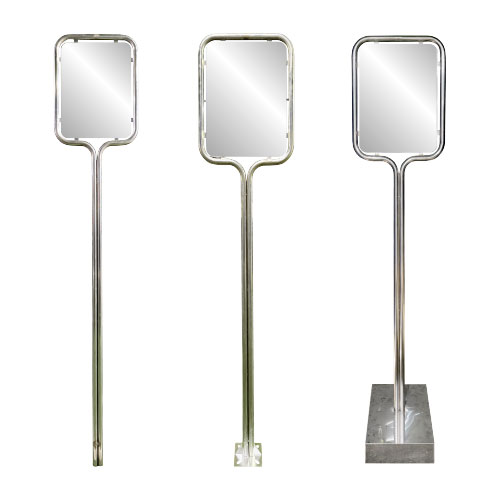 스텐밴딩형표지판(소) 무지 이동식 (520*650*H2100)