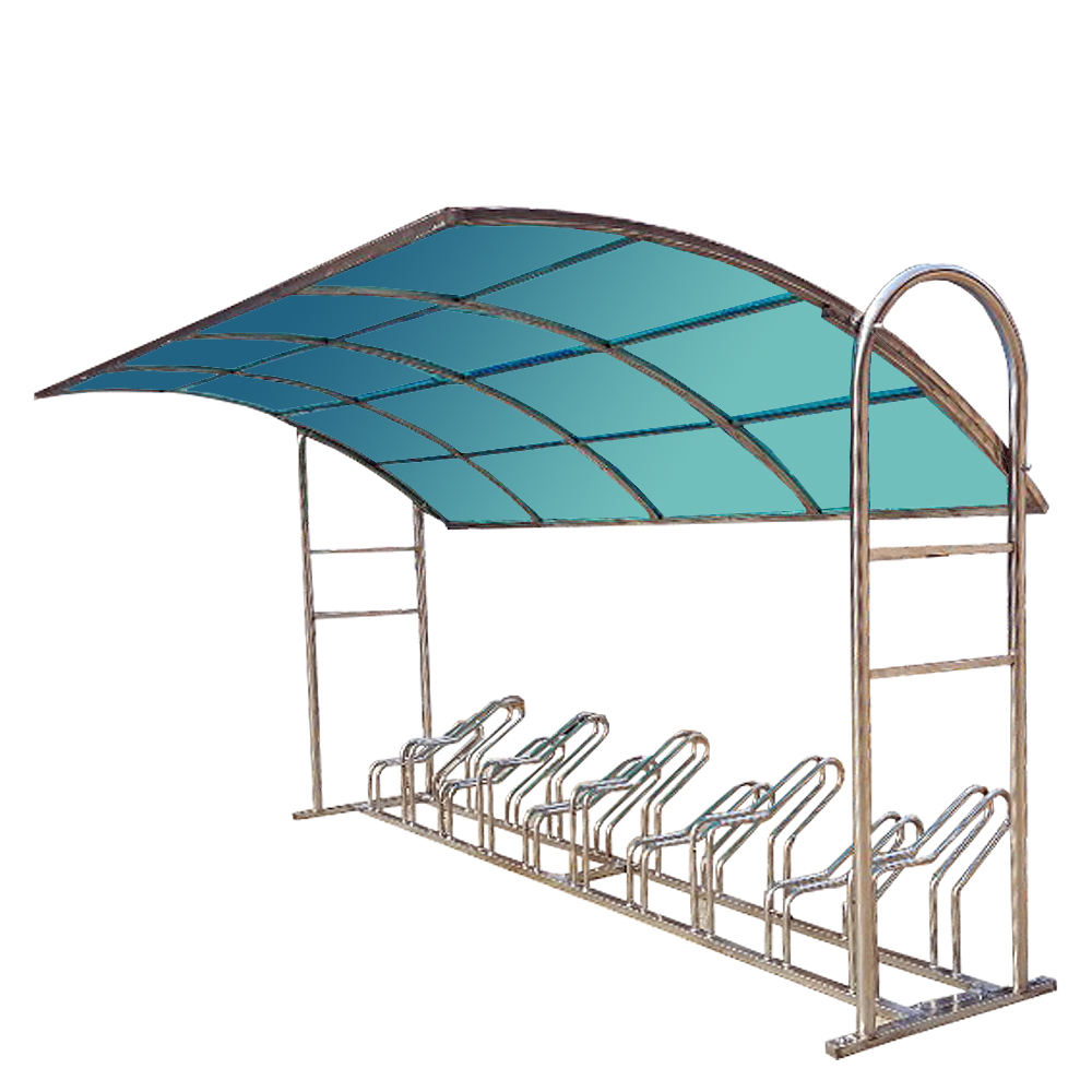 ws1 자전거보관소-렉산 지붕:브라운 / 4M(10대분) 주문제작