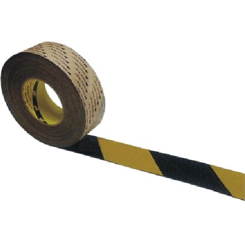 3M 미끄럼방지테이프일반용(610) 사선(노랑+검정) 100mm-18M