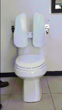 ABS 장애인등받이(상하가동식) 백색