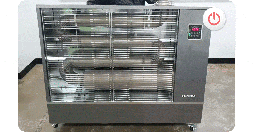 템피아 원적외선튜브히터(돈풍기) 34형 / TPA-H13000 노출가준수필수