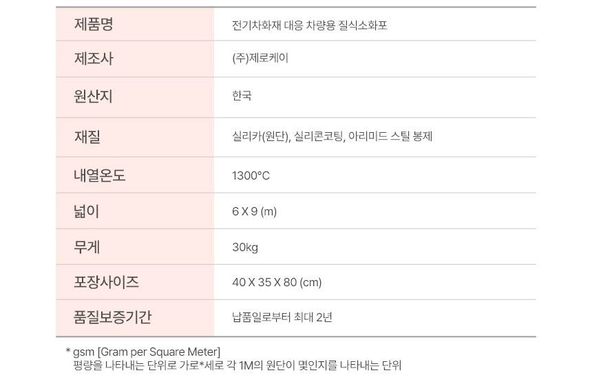 포세이돈 차량용 질식소화포 (국산) 6m×9m 1300℃