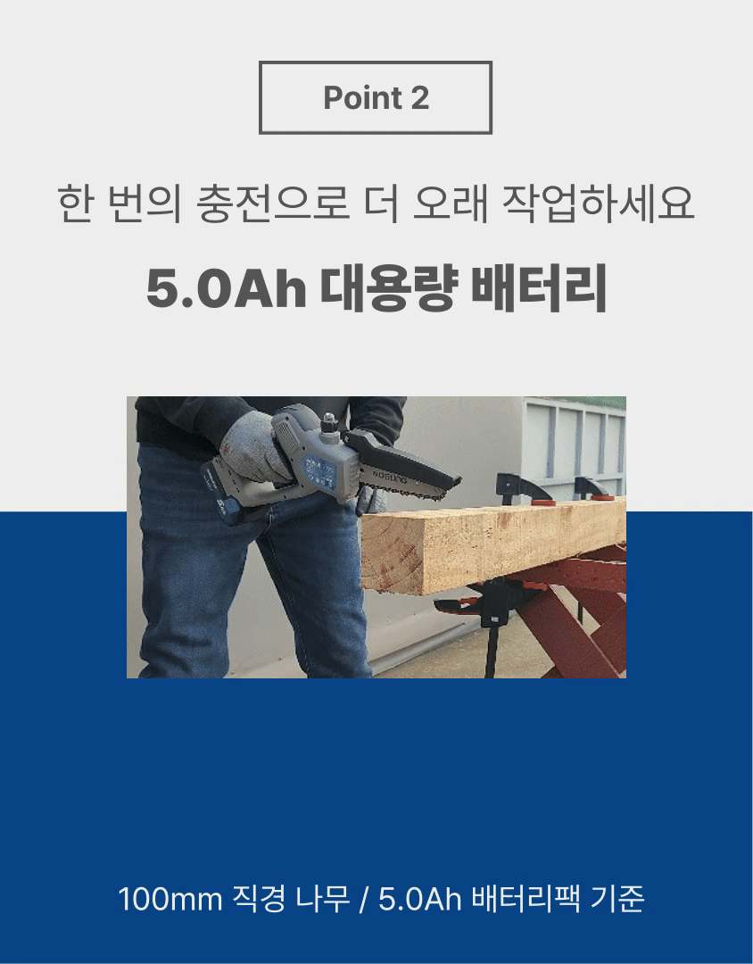 6인치 충전 체인톱 B2060TS BARE TOOL + PLASTIC BOX