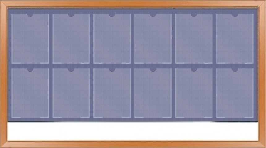 원목게시판 12구 집게 주문제작