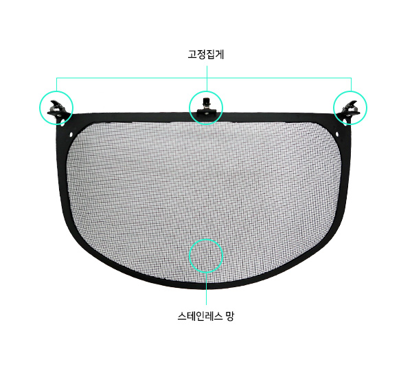 예초기 안면보호구용 망
									OSC-951B 340*190H