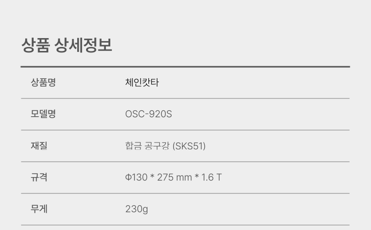예초기 나일론캇타(관통형) OSC-941S 115Φ*70H (2M 줄포함)