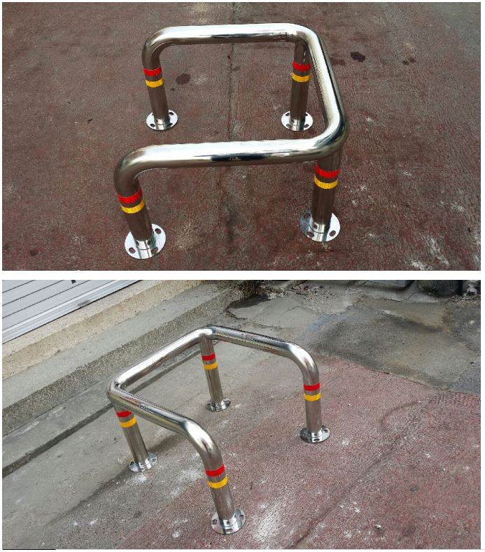 ㄷ자형 스텐볼라드(앙카식) / 다리:4개 101Φ*L600*H500 주문제작