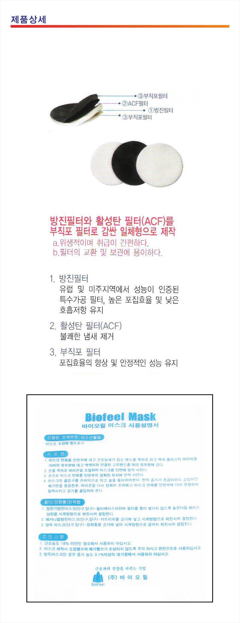 방진1급 필터(원형) (10개입)