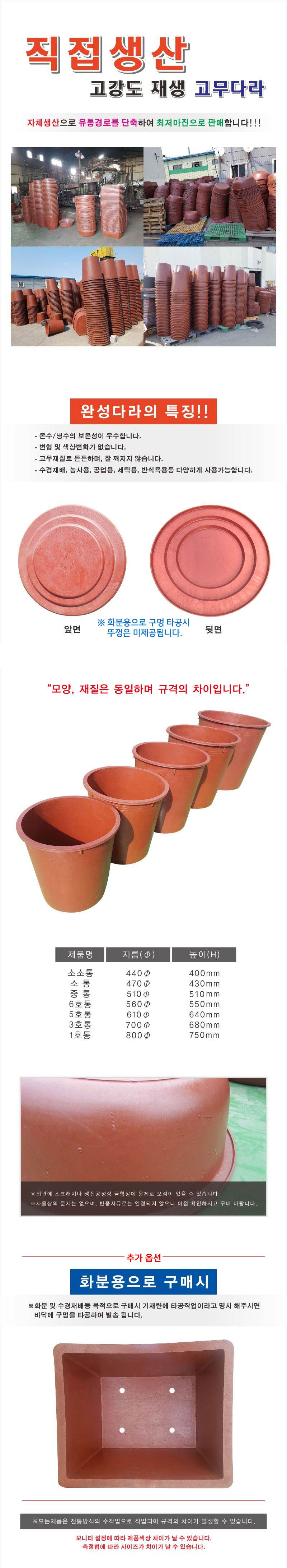 고무통-6호통 적색/560*550