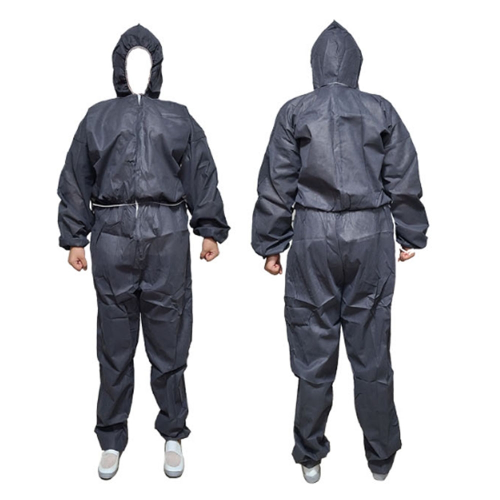 PP 원피스 일회용작업복 그레이 / 2XL (24개입)