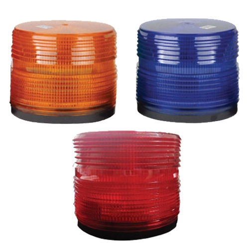 LED 싸이키경광등 k125Φ 청색 / DC / 자석식 / 부저