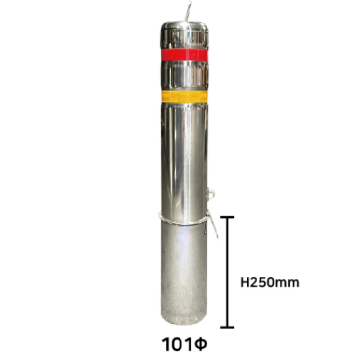 스텐일자볼라드(매립이동) 101Φ H700 (홈)