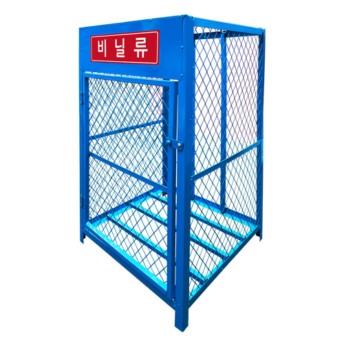 철재(망) 분리수거대 80L (1구) 450*450*H770