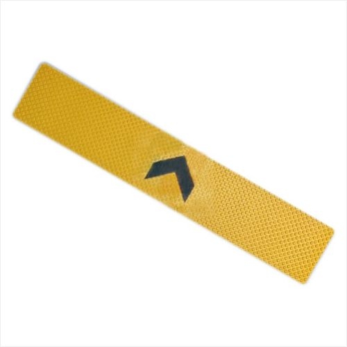 (낱장) 3M 강력접착차선테이프 노랑+검정사인(L391) 150mm×800mm