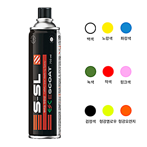뿌리는안전선(스프레이) 적색 / 750ml